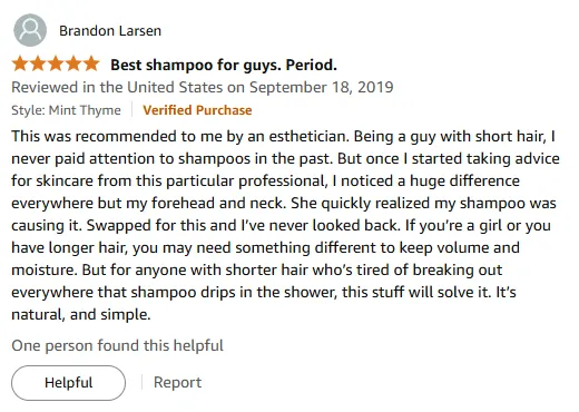 My Shampoo Solved Acne Naturally