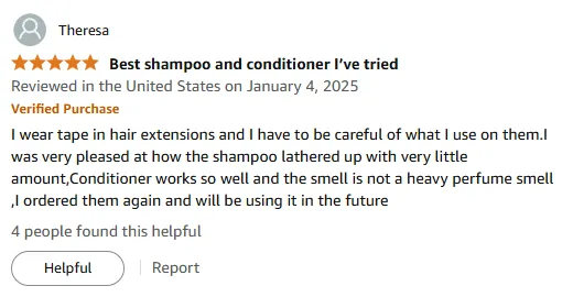 I Love This Shampoo for My Hair Extensions
