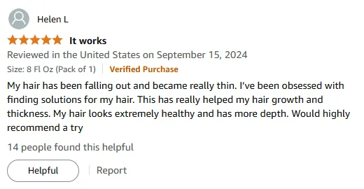 I Regained Thick Hair with Growth Shampoo