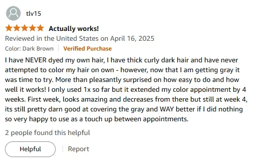 My Shampoo Makes Gray Hair Cover Easy and Lasts Weeks