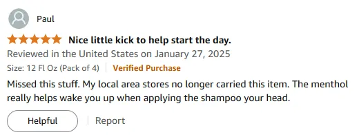 My Menthol Shampoo Wake-Up Experience