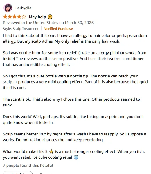 My Scalp Itch Relief with Cooling Shampoo Nozzle