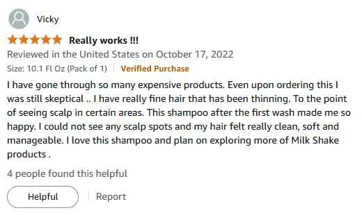 I Love How Milk Shake Shampoo Thickens My Hair