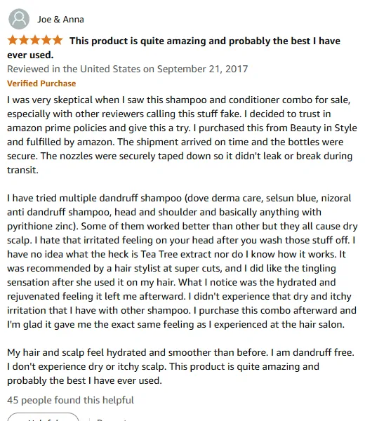 My Tea Tree Shampoo Review: Dandruff-Free & Hydrated Scalp