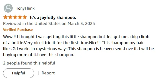 I Love This Heaven-Sent Shampoo for Amazing Hair