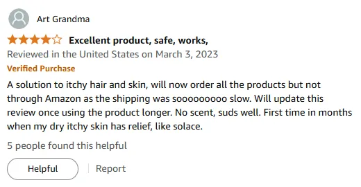 My No-Scent Shampoo Relief for Itchy Scalp