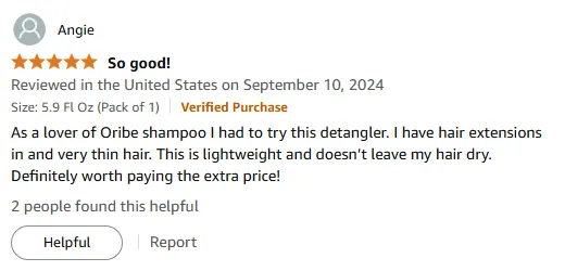 My Oribe Detangler Review for Thin Hair Extensions