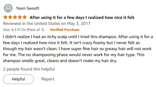 My Shampoo Relieved Itchy Scalp and Suits Fine Hair