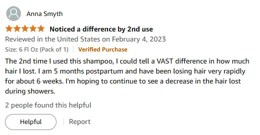 I Reduced Hair Loss Postpartum