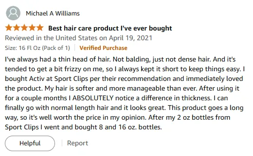 My Hair Transformation with Activ Shampoo for Thicker Locks