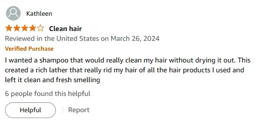 My Shampoo Cleans Deeply Without Drying Hair