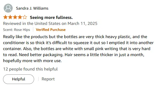 My Shampoo Review: Thicker Hair Despite Packaging Flaws
