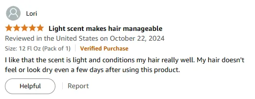 My Light Scent Shampoo Keeps Hair Soft for Days