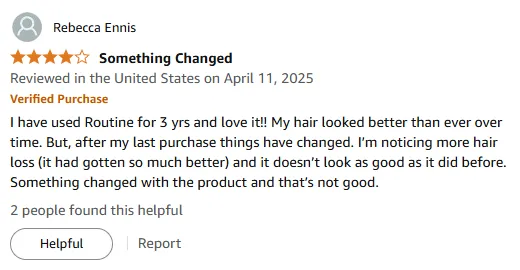 My Routine Shampoo Review: Hair Loss After Product Change
