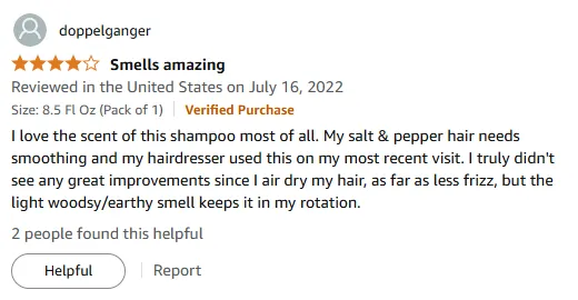 My Favorite Woodsy Scent Shampoo for Smooth Hair