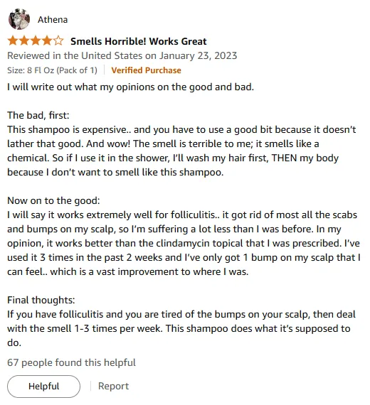 My Folliculitis Shampoo Relief for Scalp