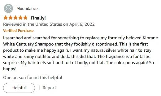 My Silver Hair Shines with This Shampoo