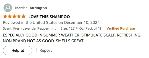 I Love This Summer Shampoo for Refreshing Scalp