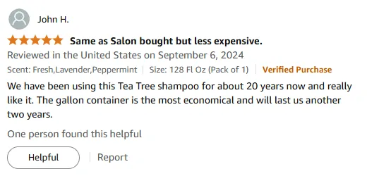 My Tea Tree Shampoo Saves Money Long-Term