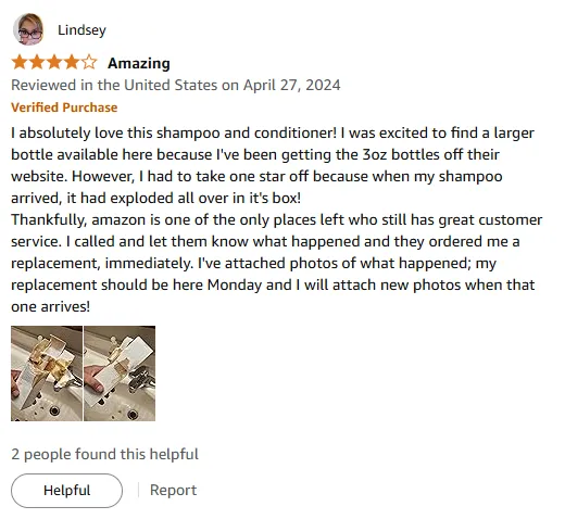 My Shampoo Love Despite Delivery Mishap