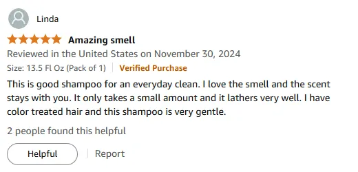 My Gentle Shampoo for Color Treated Hair Lathers Well