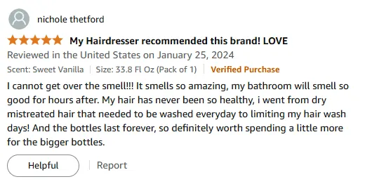 My Shampoo Transformed Dry Hair with Lasting Fragrance