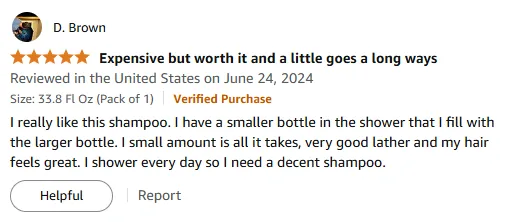 I Love This Shampoo for Soft Hair Daily