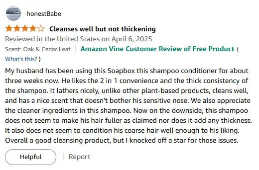 I Love Soapbox Shampoo for Thick Lather and Clean Ingredients