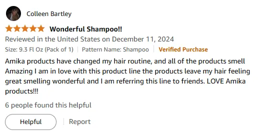 I Love Amika Shampoo for Amazing Scent and Hair Feel