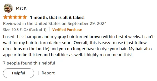 My Gray Hair Turned Brown with This Shampoo