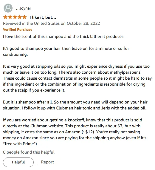 I Love This Shampoo's Scent and Rich Lather