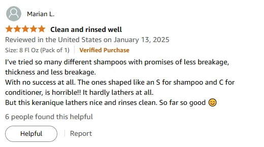 My Keranique Shampoo Review for Less Breakage