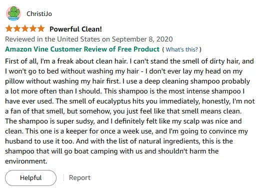 My Intense Eucalyptus Shampoo Review for Clean Hair