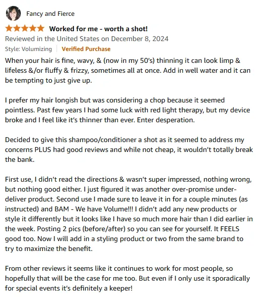 My Life-Changing Volume Boost from Thinning Hair Shampoo