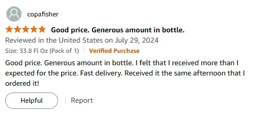 I Love This Affordable Shampoo with Fast Delivery