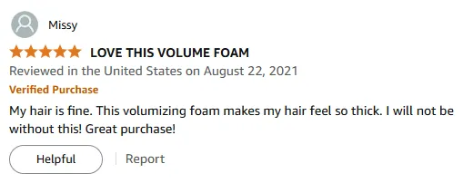 I Love This Volumizing Foam for Thicker Hair