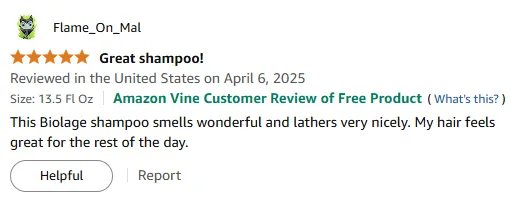 My Hair Feels Amazing with Biolage Shampoo