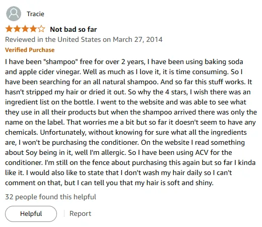 My Natural Shampoo Review for Soft Shiny Hair