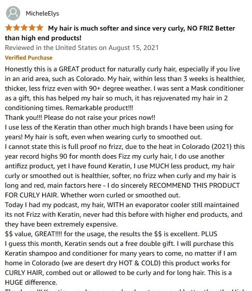 My Keratin Shampoo Success: Frizz-Free Curly Hair in Dry Climates