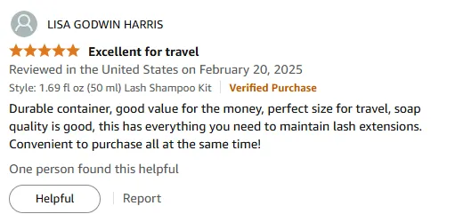 My Favorite Shampoo for Lash Care and Travel