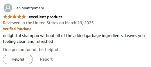 My Natural Shampoo for Clean Refreshed Hair