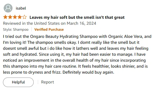 My Review: Ongaro Hydrating Shampoo for Soft, Frizz-Free Hair