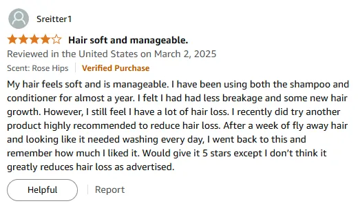 My Hair Is Soft and Manageable