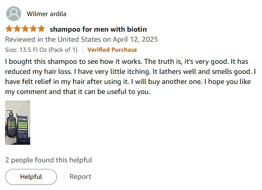 I found this shampoo effective for hair loss and itch