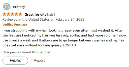 I love this shampoo for oily hair