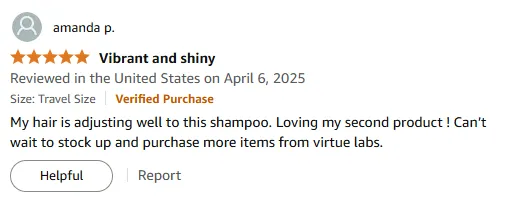 I Love This Shampoo for My Hair Adjustment