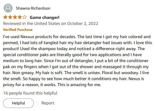 My Experience with Nexxus Shampoo
