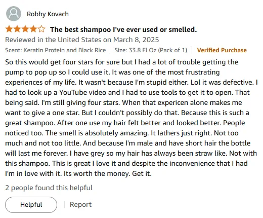 My Experience with This Great Shampoo