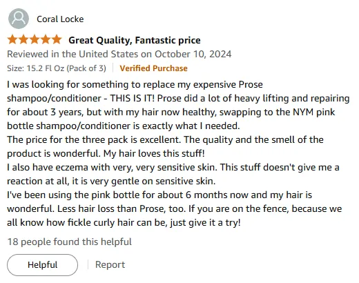 My New Shampoo for Healthy Hair