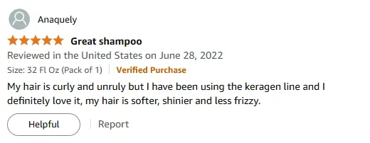 My Curly Hair Love Keragen Shampoo